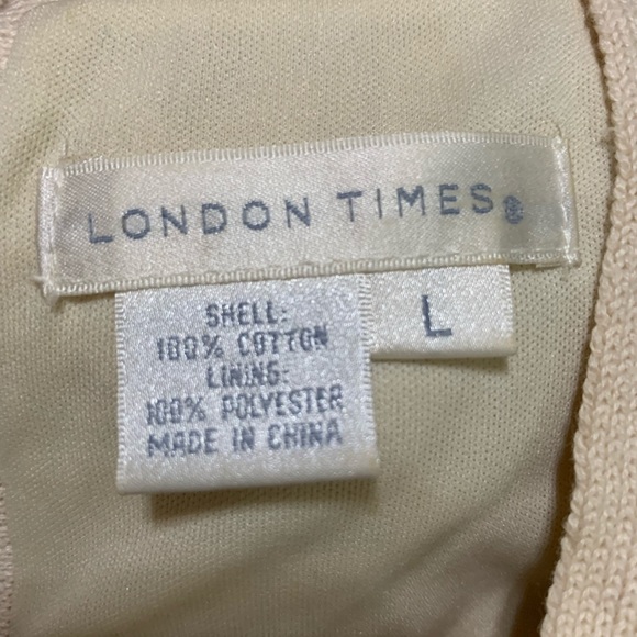 COPY - London Times knit A-lined dress - Picture 9 of 12